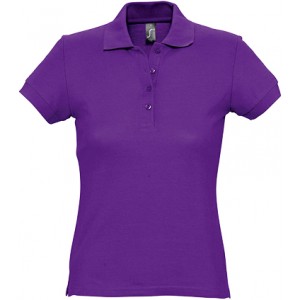 POLO PIQUÉ M/M 4 BOT PASSION ROXO ESCURO